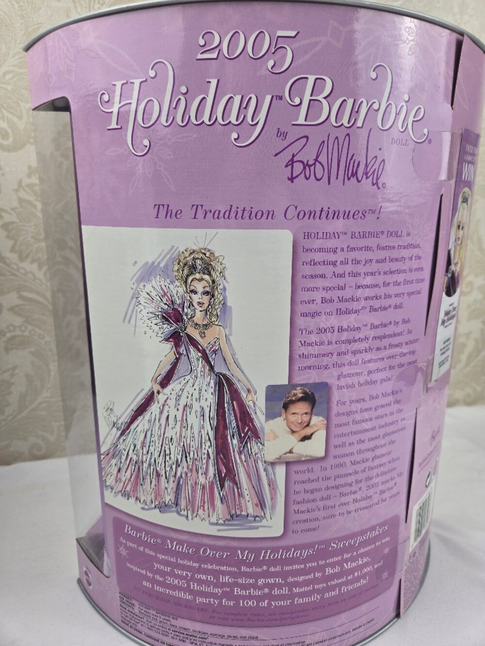 2005 Holiday Barbie Bob Mackie Doll New In Original Display Box Blonde Vintage - Picture 13 of 15